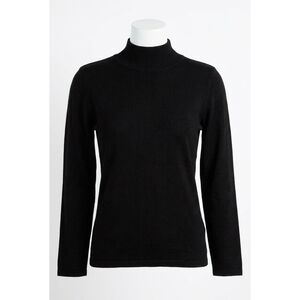 NEW ANGEL APPAREL mock neck top in black